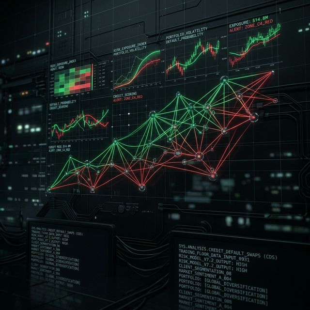 Fintech nodes background